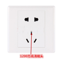 华瑞安 真插座微型摄像头手机充电插座无线WiFi夜视版远程监控小录音录像高清DV监控摄像机标配32G