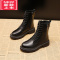 可莉允女童靴子2022新款秋冬款马丁靴英伦风公主中大童儿童短靴单靴