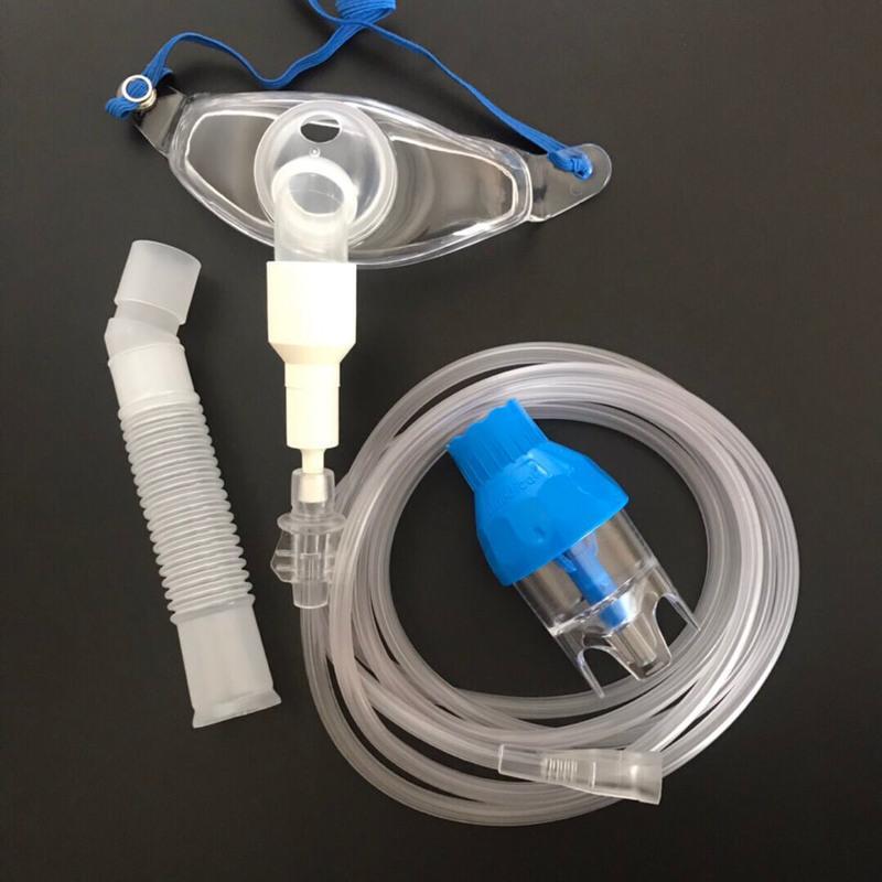 英国气切面罩喉部气管切开用吸氧雾化喷雾面罩护理防尘湿化氧气罩