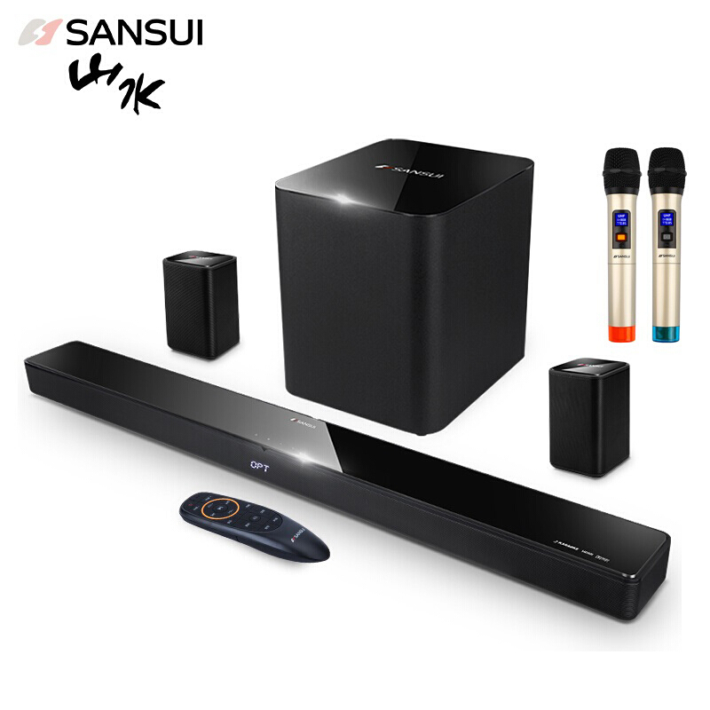 山水（SANSUI） 95E家庭影院音响套装 电视音响回音壁 家用电视音箱 客厅蓝牙无线环绕影院
