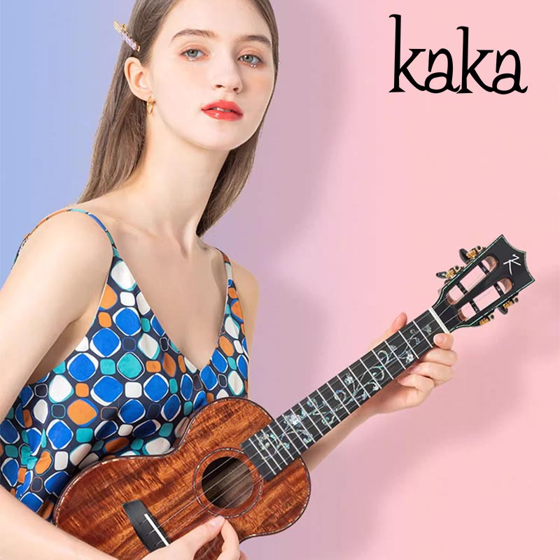 KAKA卡卡 KUC-KK全单板3A相思木尤克里里豪华版送女生ukulele迷你小吉他23英寸