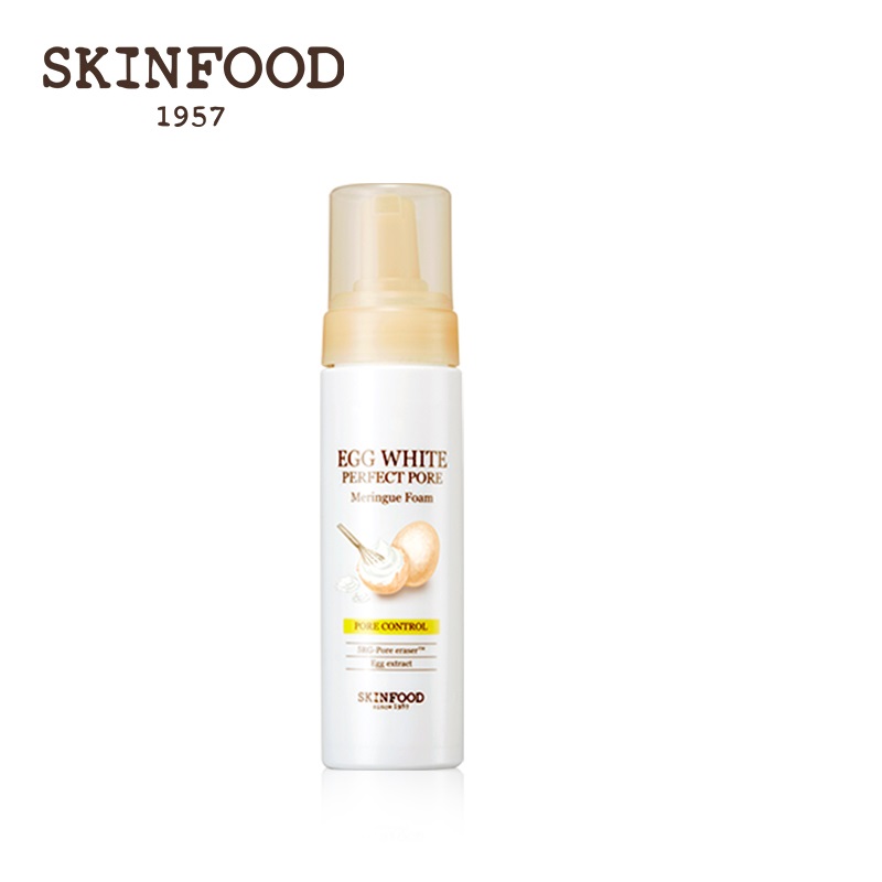 skinfood思亲肤 蛋白净采细致洁面泡沫 洁面滋润 清爽补水滋润 平衡油脂深层清洁温和不刺激 200ml