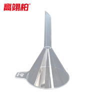 高翊柏 33010604 PP塑料漏斗 90mm细口带挂钩 大口径漏斗 颗粒分装透明水漏油漏 10个装