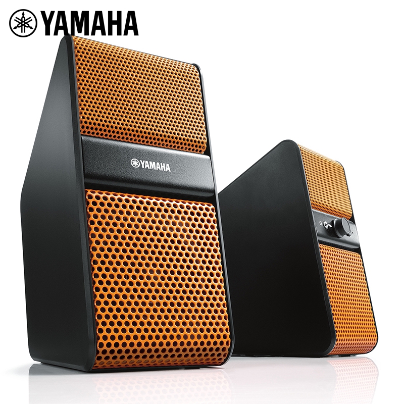 雅马哈(Yamaha)NX-50 迷你音响 多媒体有源音箱 电脑电视音箱 橙色