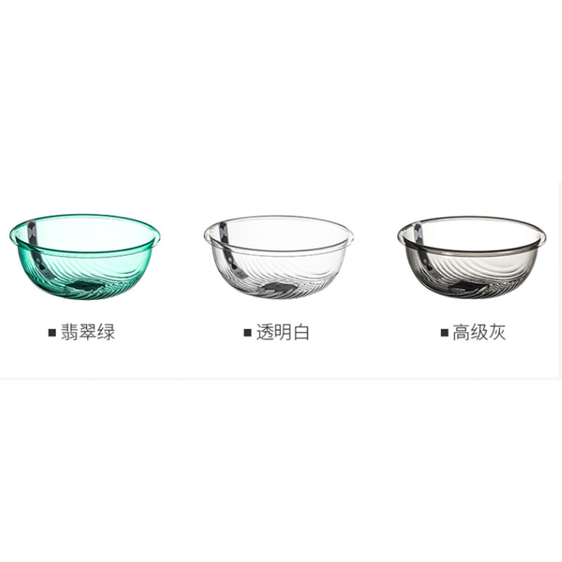 嘉创优品 加厚透明塑料洗脚盆洗衣盆学生宿舍水盆 中号高清大图
