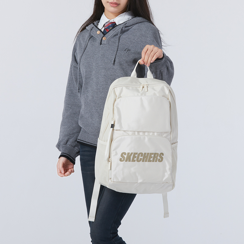 Skechers/斯凯奇男包女包新款双肩包运动包电脑包书包L320U196-0018 ZP