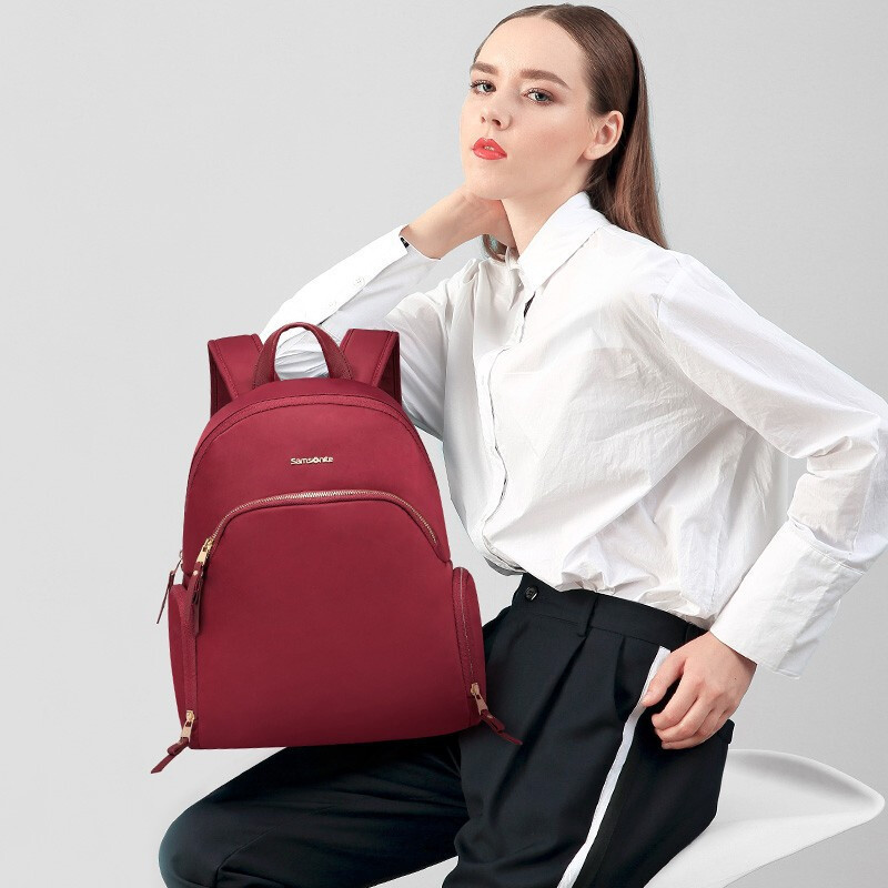 新秀丽双肩包女士电脑包背包旅行包 samsonite13.3寸/14英寸苹果华为笔记本电脑包 BY9