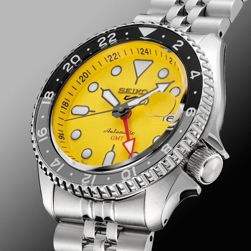 SEIKO/精工中性款时尚多功能腕表 自动机械GMT设计防水手表高清大图