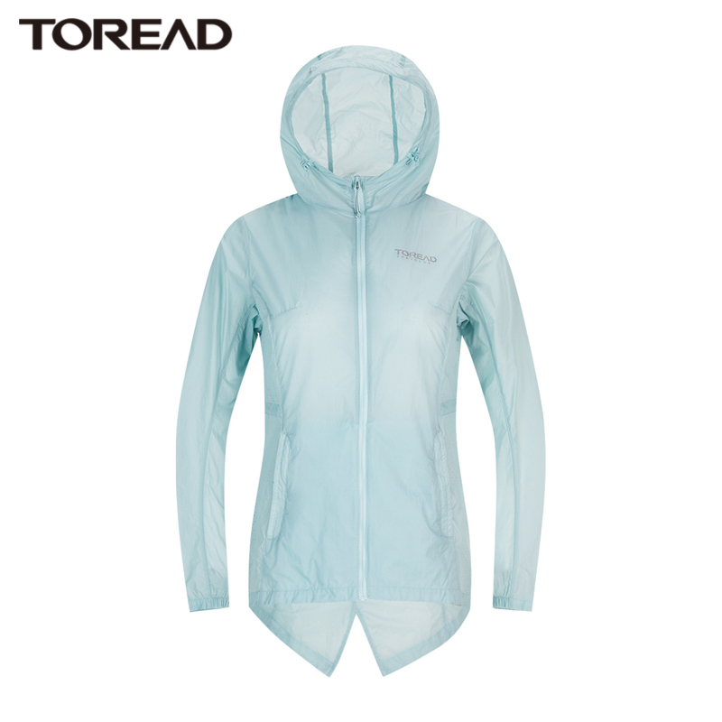 探路者防晒衣女户外皮肤风衣春夏季防紫外线户外风衣透气轻薄皮肤衣女式运动速干外套防晒钓鱼服