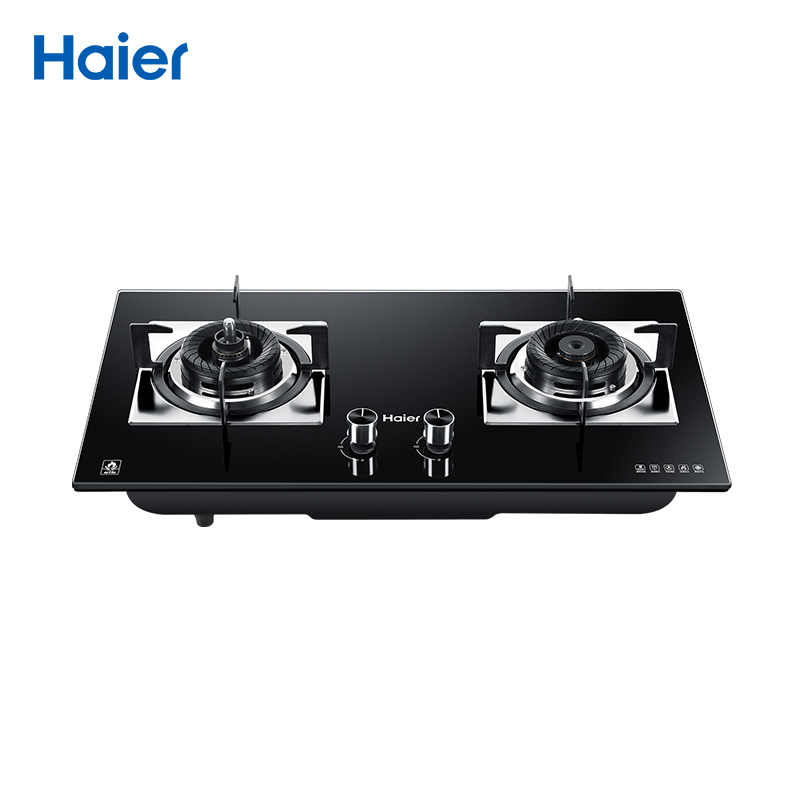 海尔(Haier)4.5KW燃气灶具QHA735(12T)智能防干烧,智能熄火保护,台嵌两用,家用大火力天然气灶