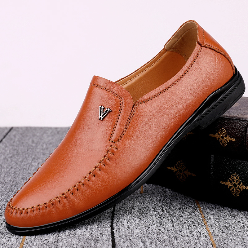 豆豆鞋男真皮韩版软底懒人鞋男士休闲潮流皮鞋2020新款季男鞋