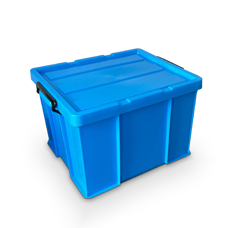 臻远ZY-SNXD-83收纳储物箱长方形物流中转箱带盖子 470*390*300mm高清大图