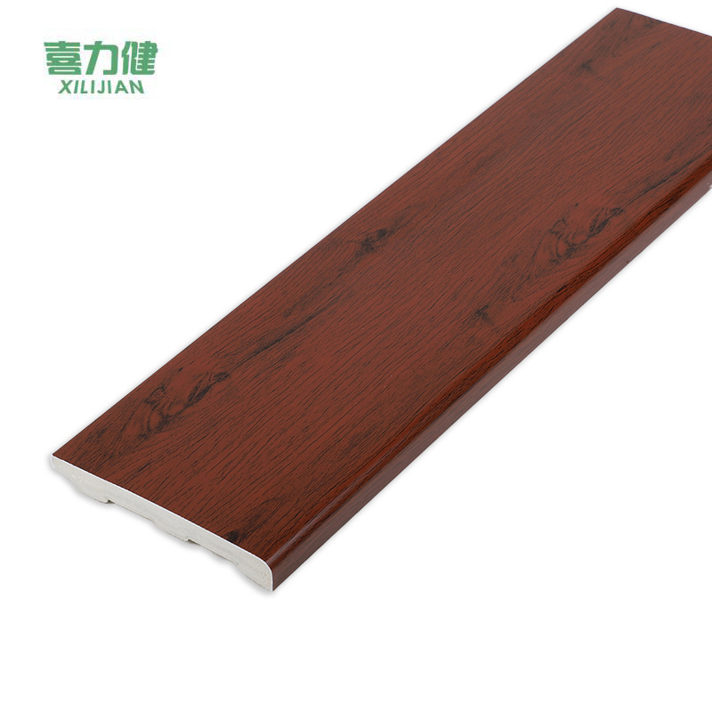 喜力健 PVC实心踢脚线 长3M*高8CM*厚10MM-红木纹 根高清大图