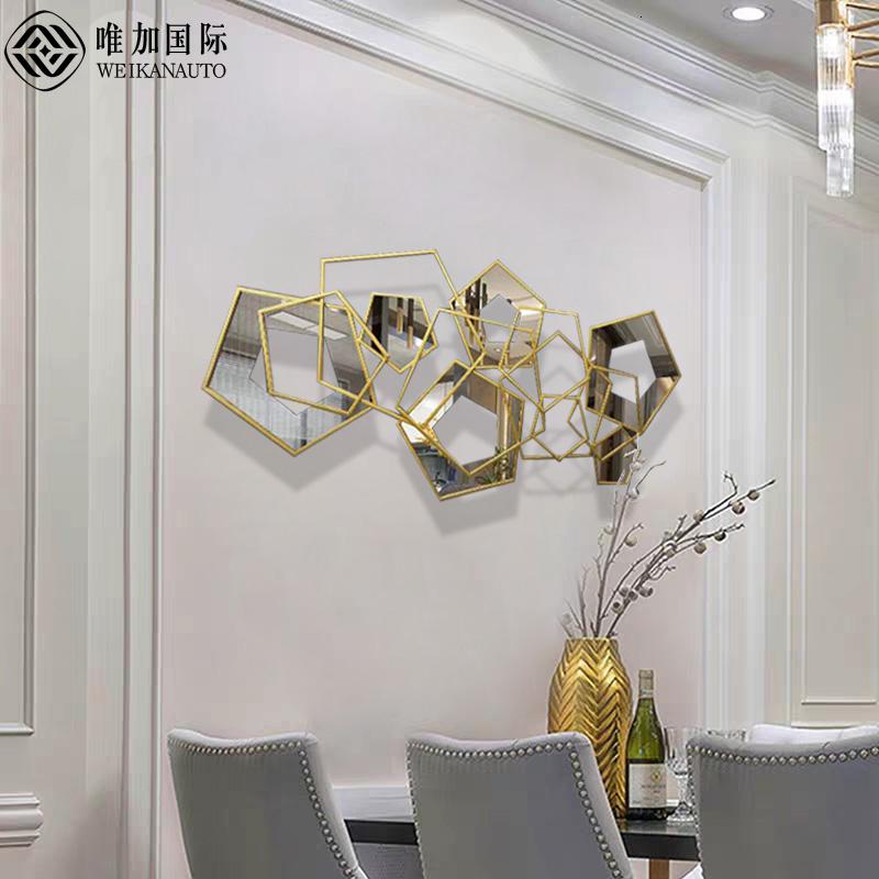 现代轻奢金属墙饰客厅沙发背景墙挂饰酒店艺术壁挂餐厅立体装饰品 三维工匠 定制尺寸和颜色壁饰高清大图