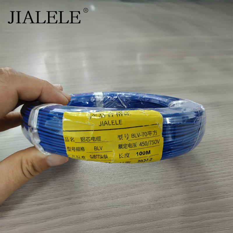 JIALELE 铝芯电缆 BLV-70平方 100米/卷 额定电压450/750V高清大图