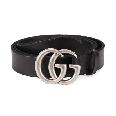 GUCCI古奇/古驰腰带男士双G做旧扣头牛皮皮带 414516(105码)