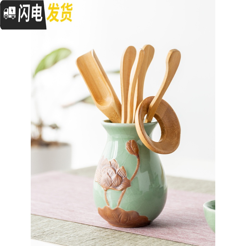 三维工匠哥窑茶具套装家用整套复古简约汝窑釉冰裂日式开片功夫陶瓷泡茶杯 10头哥窑茶具[海浪壶+茶叶罐]