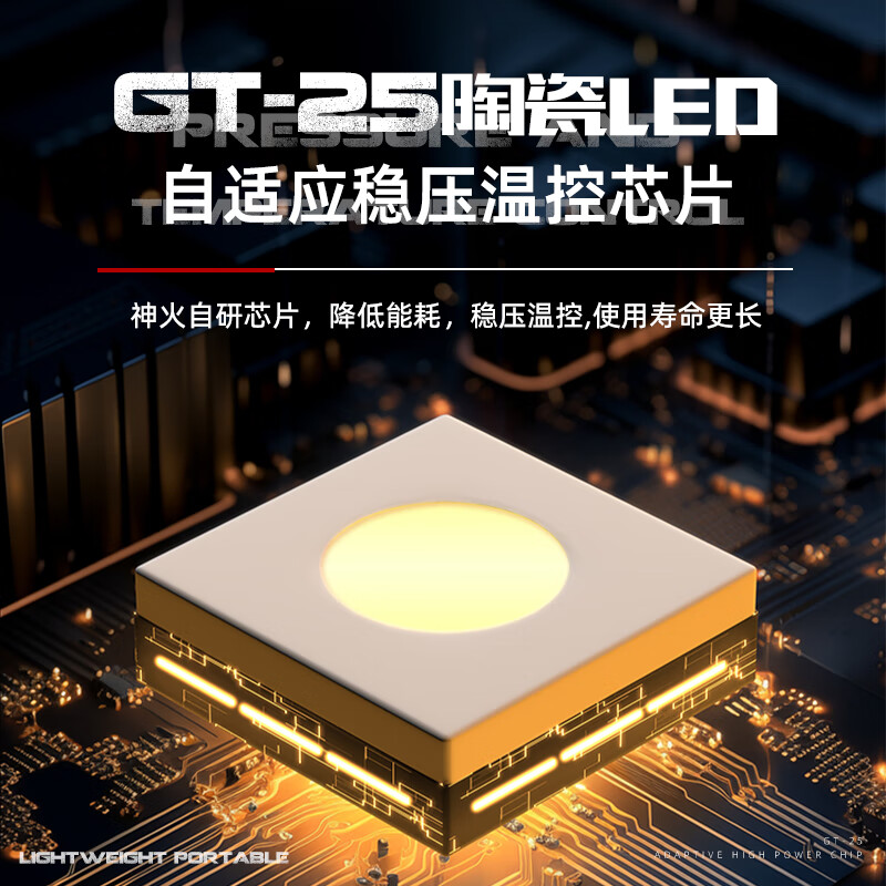 神火GT25强光手电筒变焦超亮远射长续航野户外充电家用便携应急照明高清大图