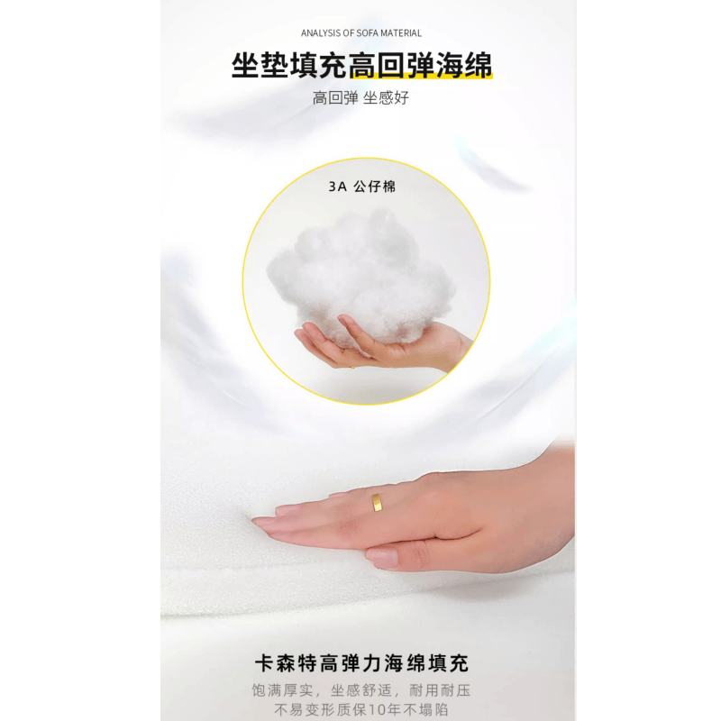 亿洛莱 沙发1+1+茶几 76*64*70cm 套高清大图