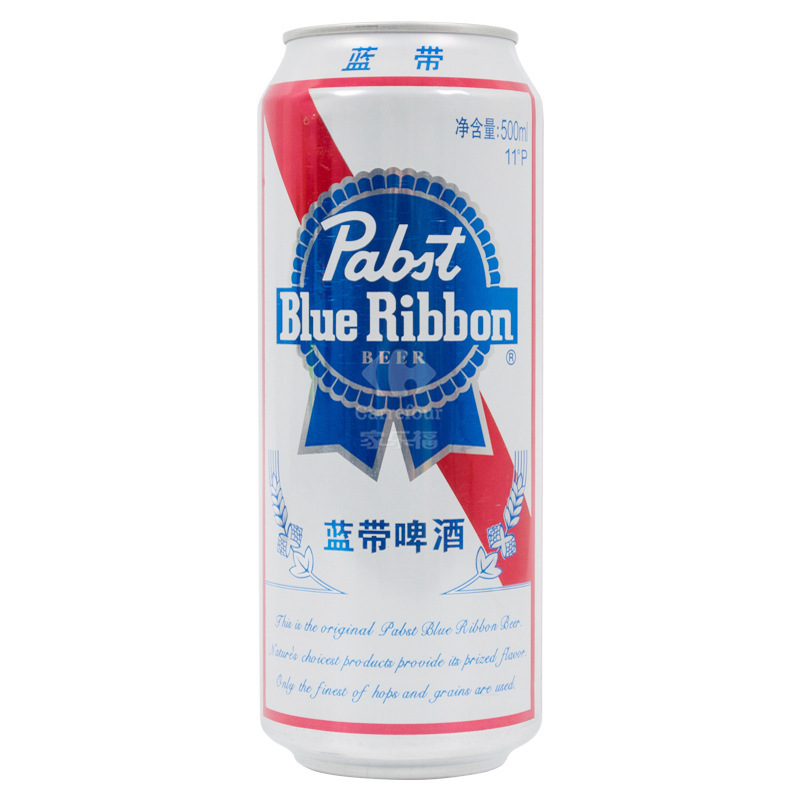 11P蓝带罐装啤酒500ml
