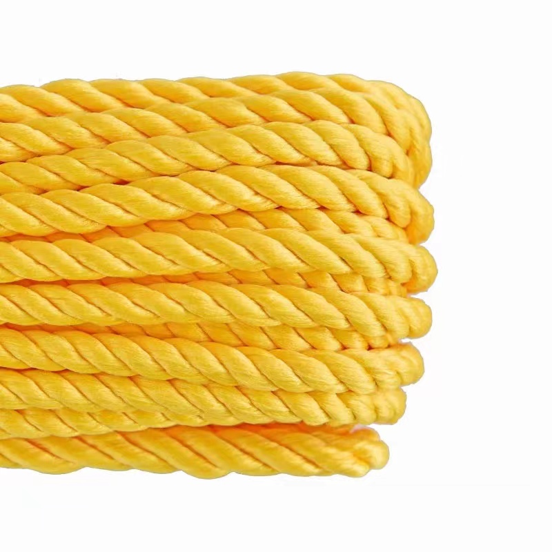 亭松 多功能尼龙绳聚乙烯绳子黄色绳子 直径6mm 单位:米高清大图