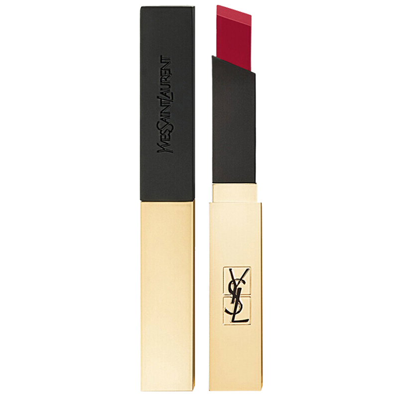 圣罗兰(YSL)奢华缎面丝绒唇膏雾面细管口红小金条2.2g-N°21#海报色 复古正红-李佳琦推荐/显色 不易脱妆