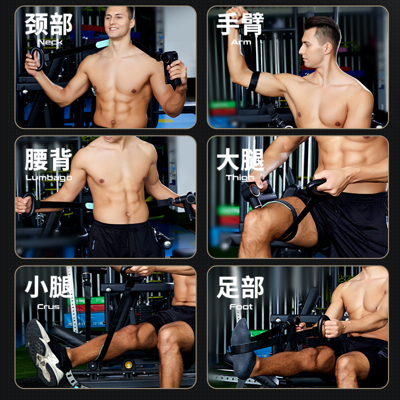 康仕坦按摩带筋膜枪专业级按摩仪便携充电款健身肌肉颈椎放松按摩器高清大图