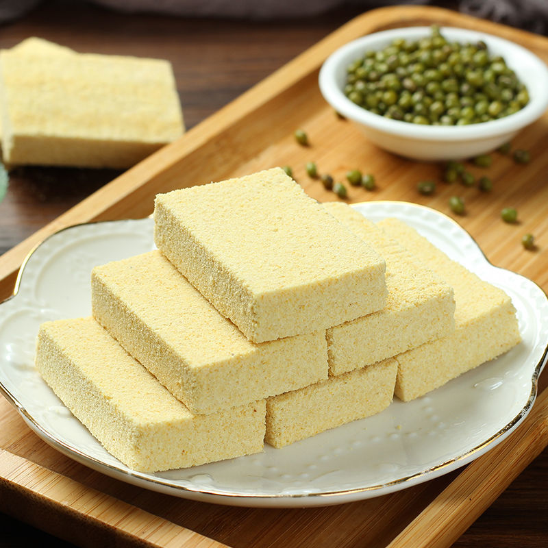 东北绿豆糕正宗老式糕点真空包装点心纯手工怀旧零食木糖醇绿豆糕