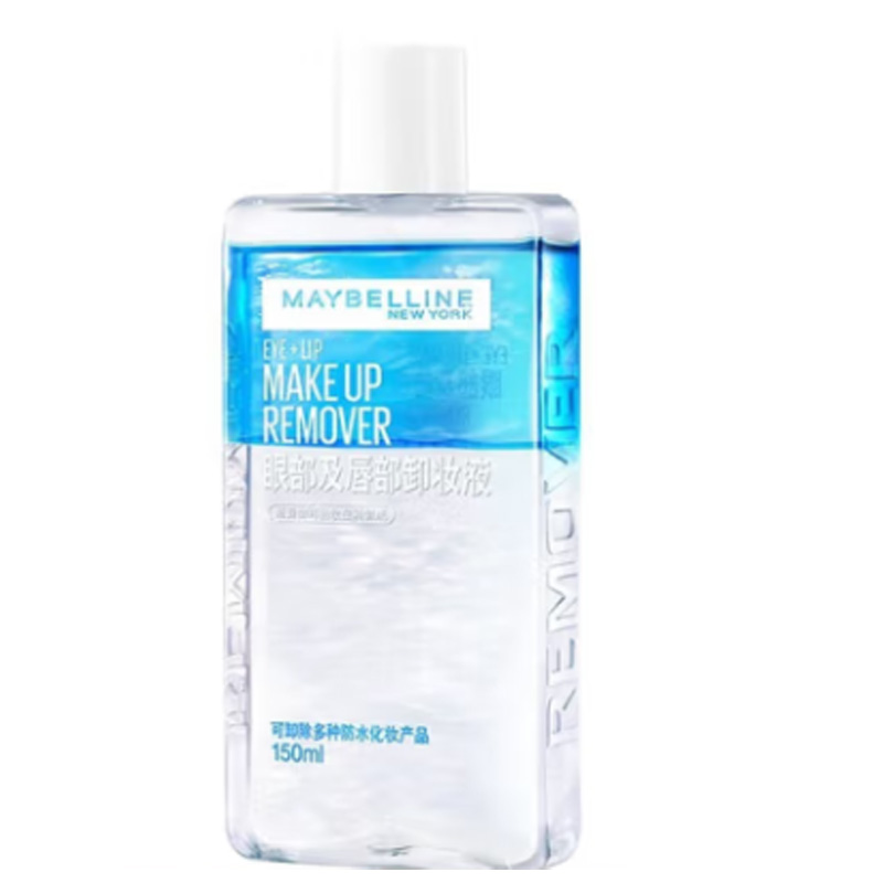 美宝莲(Maybelline)眼唇卸妆液150ml/眼唇脸三合一温和深层清洁卸妆水卸妆油官方正品