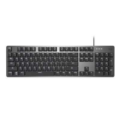 罗技(Logitech) K845游戏机械键盘 电竞吃鸡游戏LOL英雄联盟有线办公键盘 全尺寸 青轴