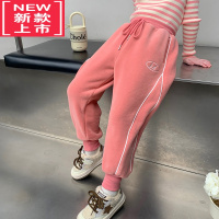 可莉允童装女童裤子2022秋冬季新款儿童加厚休闲长裤宝宝保暖裤小