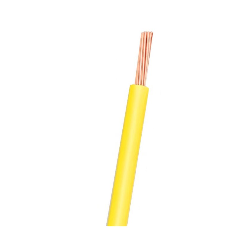绵缆 铜芯聚氯乙烯绝缘电缆 BV-25黄色450/750V 米高清大图