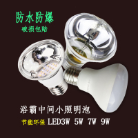 浴霸中间照明灯泡40W浴霸照明灯泡LED3W5W7W9W防水防爆浴霸小灯泡 E27R63节能 40W黄光 2个