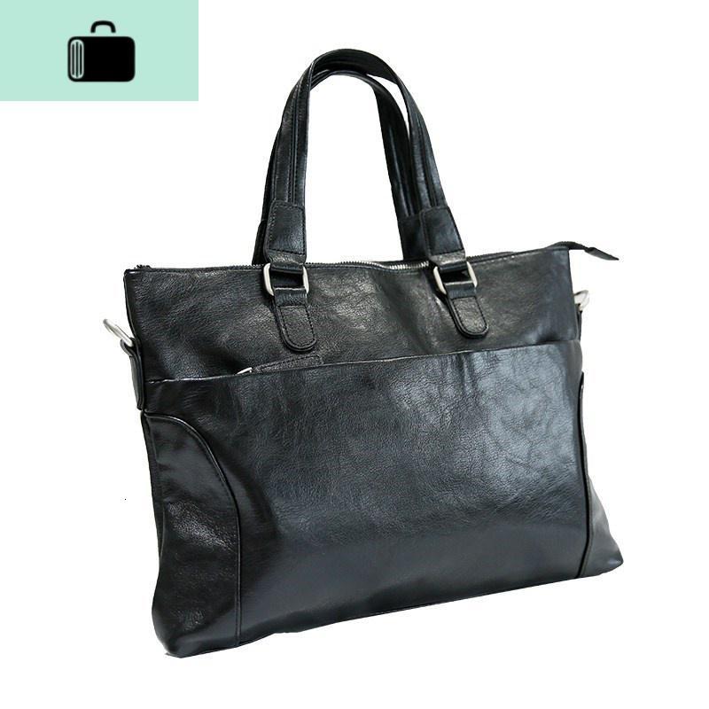 款休闲韩版商务手提包多功能出差肩包电脑包包newlake黑色男士手提包