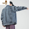 YANXU牛仔衣外套男休闲复古高端潮牌ins宽松薄款感工装夹克