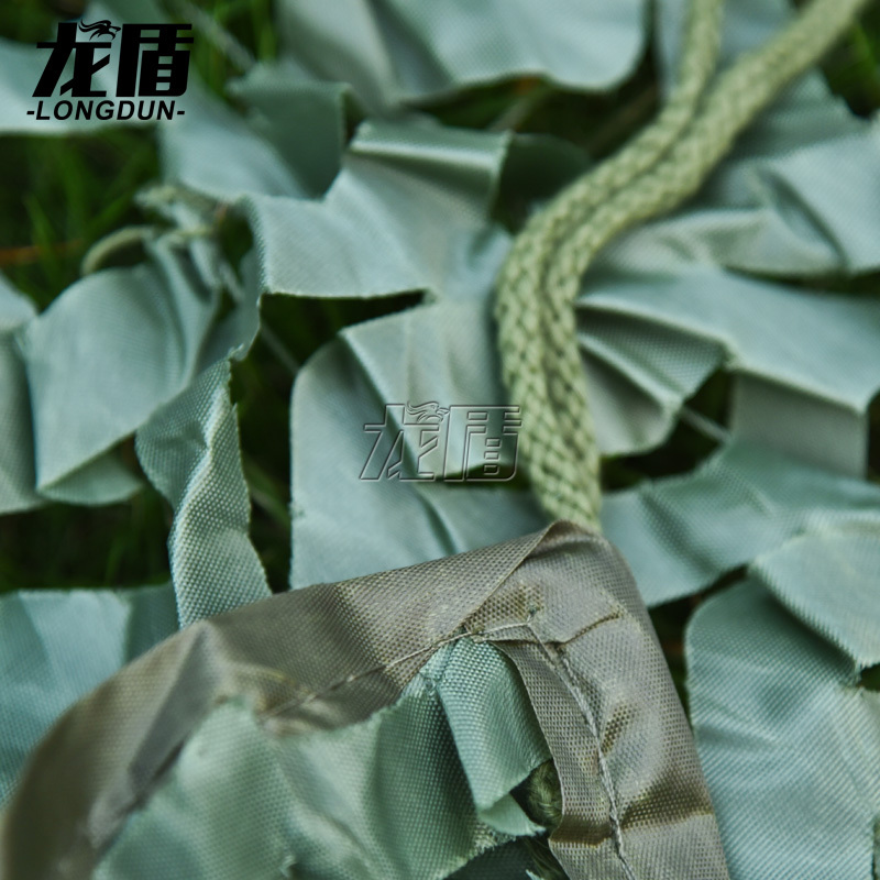 龙盾 210D涤纶牛津布户外伪装网汽装饰网绿色伪装网1平方