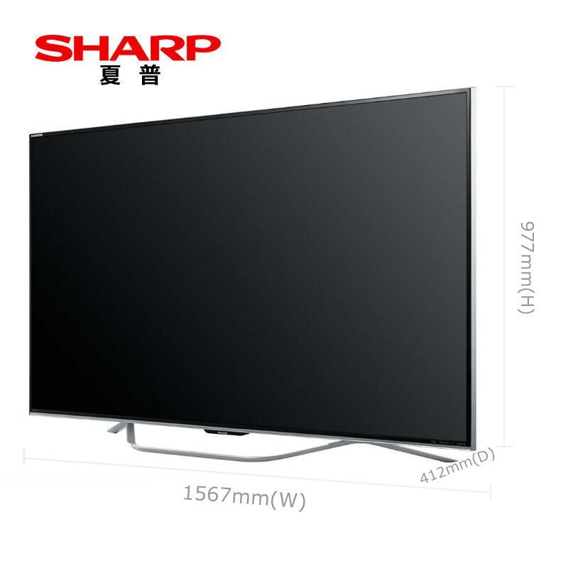 夏普(SHARP)LCD-70SU860A 70英寸 4K超高清网络智能LED液晶电视 平板电视机
