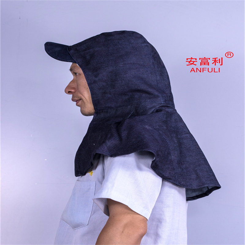 安富利防尘牛仔布披风帽 均码 /顶高清大图