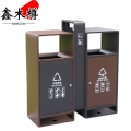 鑫木樽垃圾桶双桶个