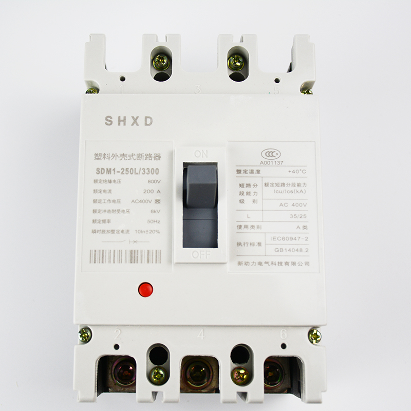 SHXD塑壳断路器(CM1) SDM1-630L-3300 400A塑料外壳式断路器 空气开关 漏电断路器开关