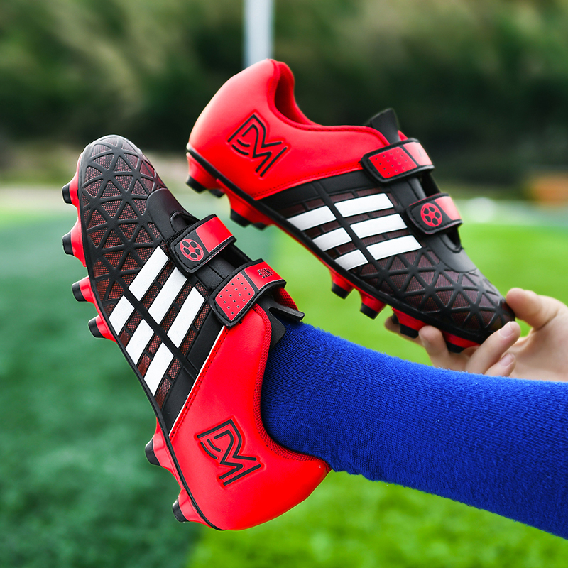 邦塞斯儿童足球鞋男女童tf碎钉中小学生平底室内秋季场长钉比赛训练鞋