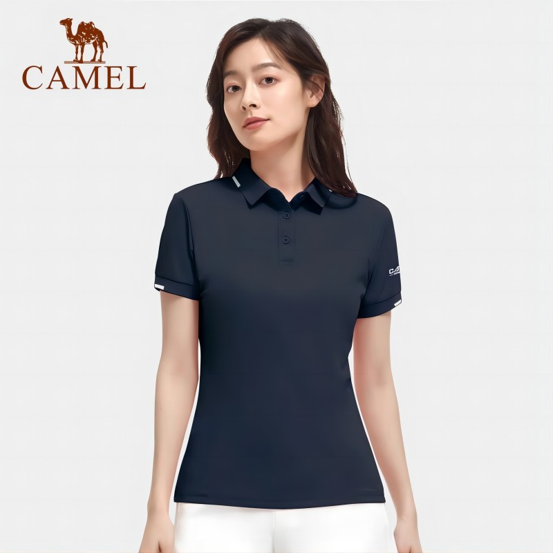 骆驼(CAMEL) 男短袖POLO衫 户外速干短袖POLO衫夏季新款情侣款防闷透气柔软舒适上衣 V1S2VV931