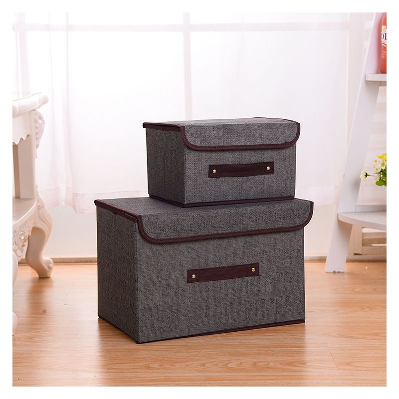 可折叠无纺布收纳箱装衣服内衣裤整理箱玩具袜子文胸储物箱收纳盒