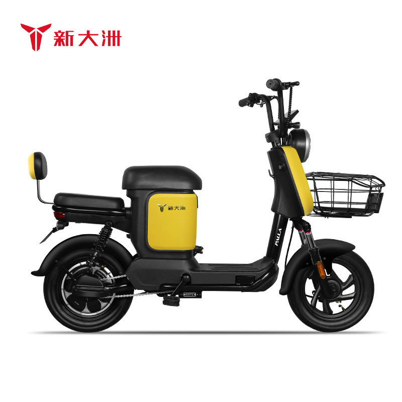 派乐/PALLA KX 新国标电瓶车48V12AH男女士成人踏板代步车两轮电动自行车 油光黄色