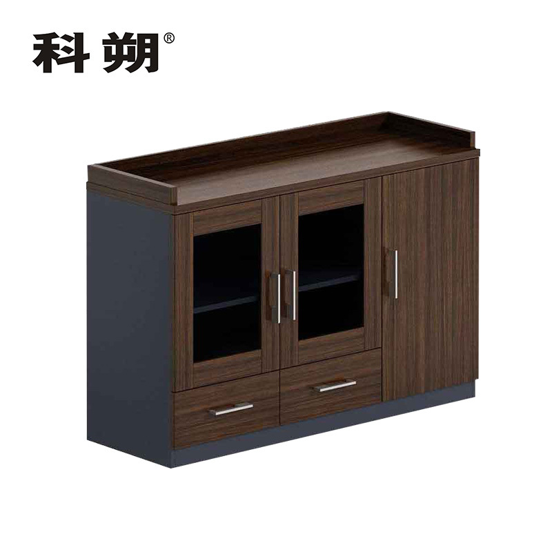科朔文件柜茶水柜两门柜资料柜木质办公室茶水柜ks1208jc