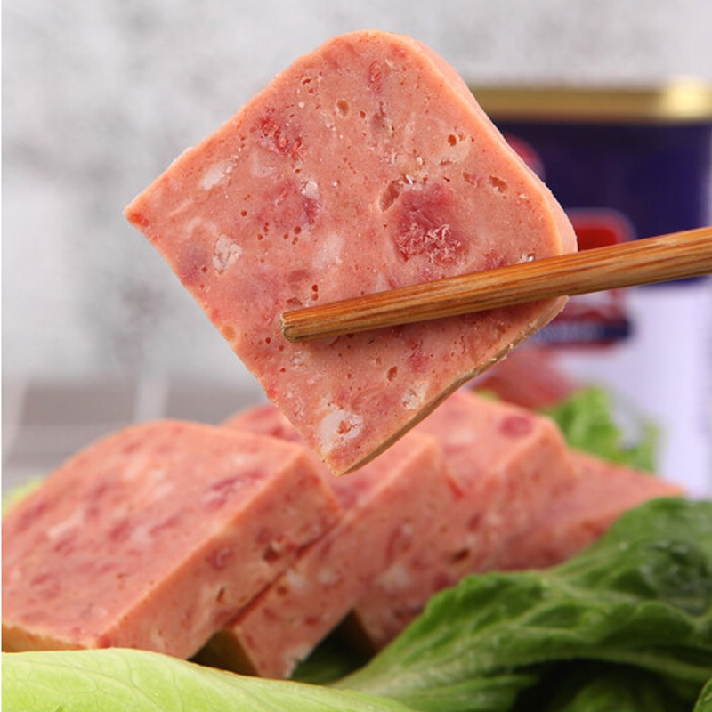 上海梅林 午餐肉罐头 牛肉午餐肉340g 2口味4罐组合装(340g*4罐)即食罐头 牛肉猪肉组合