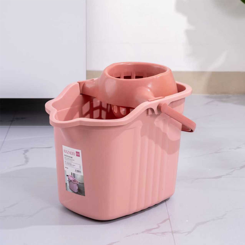 家用拖把桶 带提手带轮滑 40.5*31*30cm 粉色