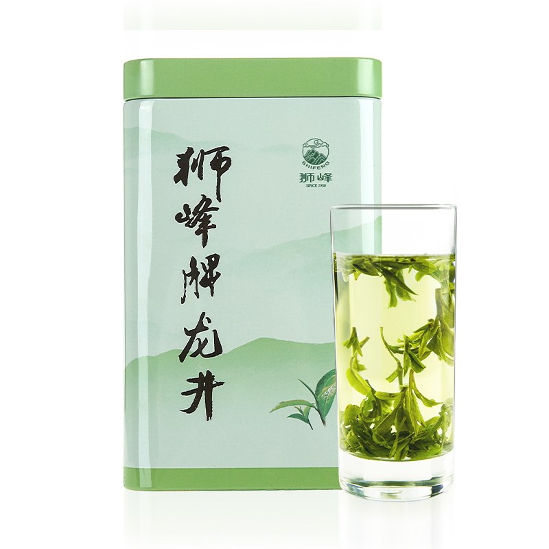狮峰牌龙井茶叶正宗雨前龙井浓香耐泡250g纸包+50g罐装口粮茶高清大图