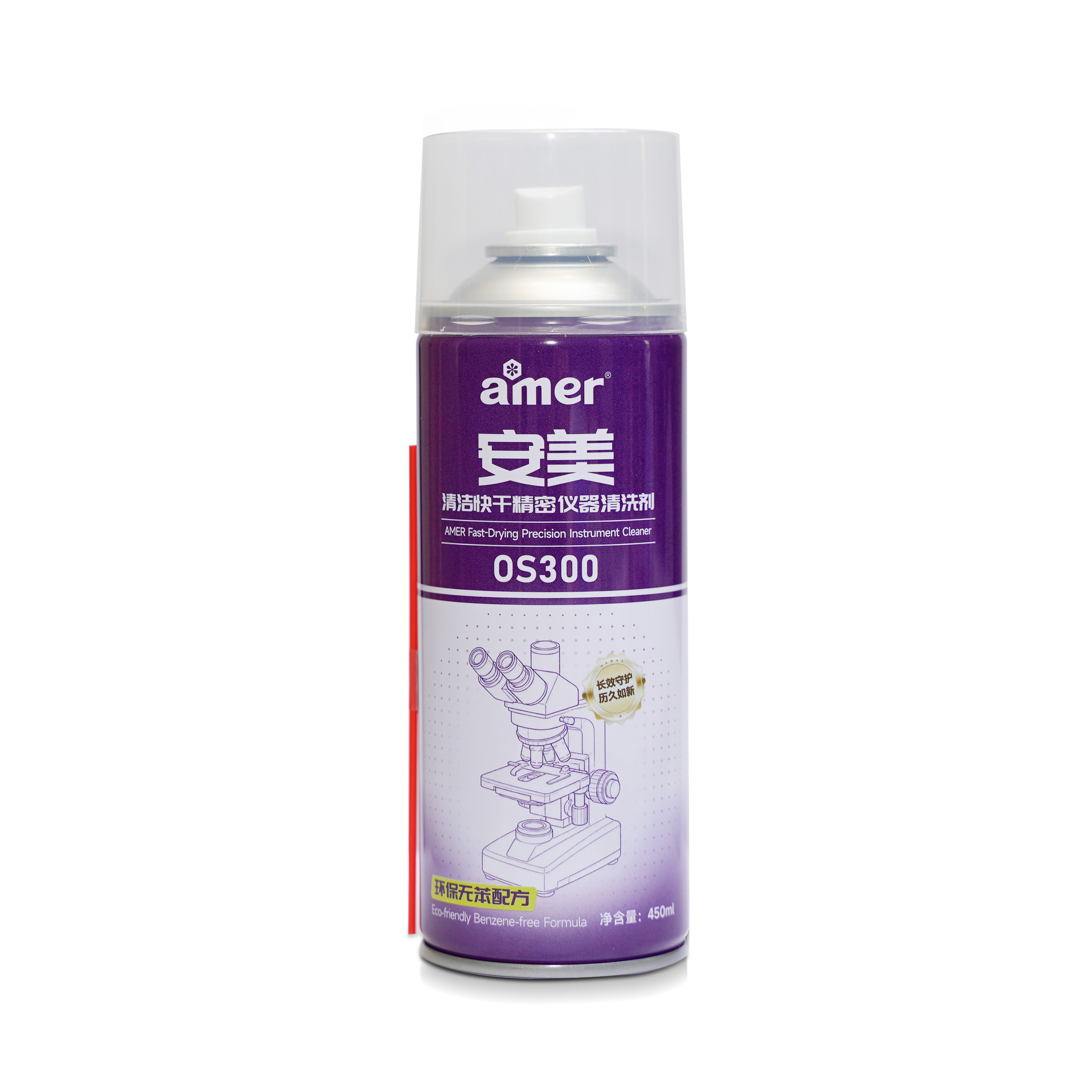 amer 清洁快干精密仪器清洗剂 OS300 450ml 瓶高清大图