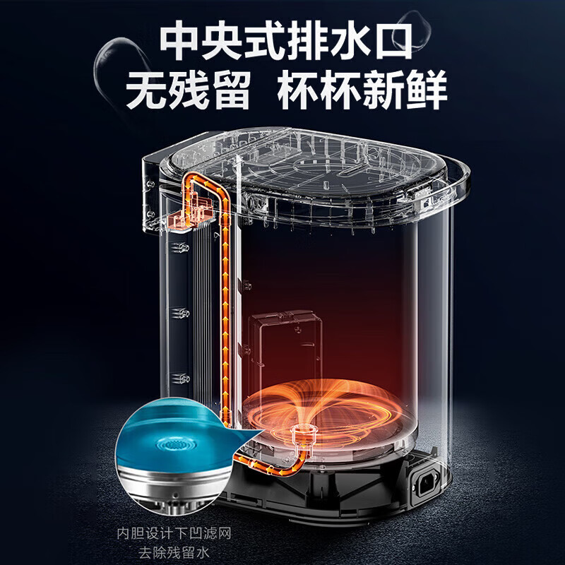 美的(Midea)电热水壶MK-SP1A电热水瓶电热水壶316L不锈钢热水瓶5L家用办公多段智能控温恒温水壶开水壶烧水壶